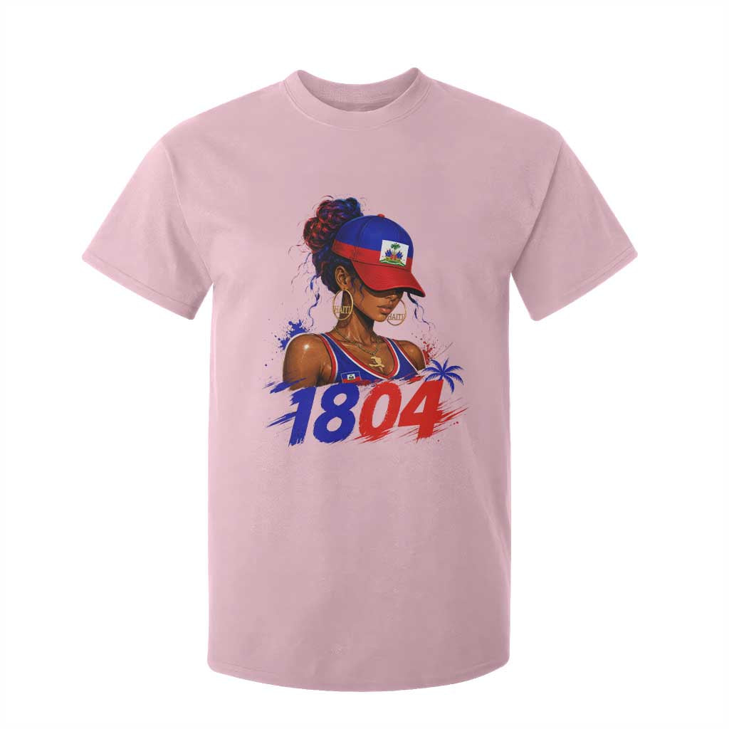 Haitian Revolution 1804 T Shirt For Kid Haiti Flag Independence Day Haitian Girl Graphic TS10 Light Pink Print Your Wear