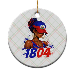 Haitian Revolution 1804 Ceramic Ornament Haiti Flag Independence Day Haitian Girl Graphic TS10 1pc Christmas Plaid Print Your Wear