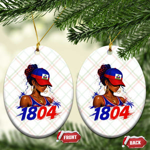 Haitian Revolution 1804 Ceramic Ornament Haiti Flag Independence Day Haitian Girl Graphic TS10 Print Your Wear