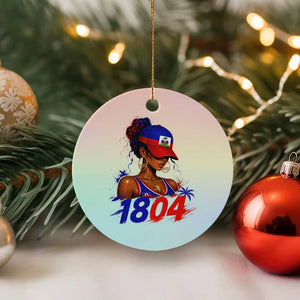 Haitian Revolution 1804 Ceramic Ornament Haiti Flag Independence Day Haitian Girl Graphic TS10 1pc Pastel Print Your Wear