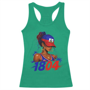 Haitian Revolution 1804 Racerback Tank Top Haiti Flag Independence Day Haitian Girl Graphic TS10 Irish Green Print Your Wear