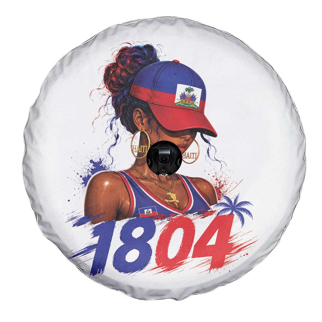Haitian Revolution 1804 Spare Tire Cover Haiti Flag Independence Day Haitian Girl Graphic TS10 Print Your Wear