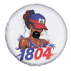 Haitian Revolution 1804 Spare Tire Cover Haiti Flag Independence Day Haitian Girl Graphic TS10 Print Your Wear
