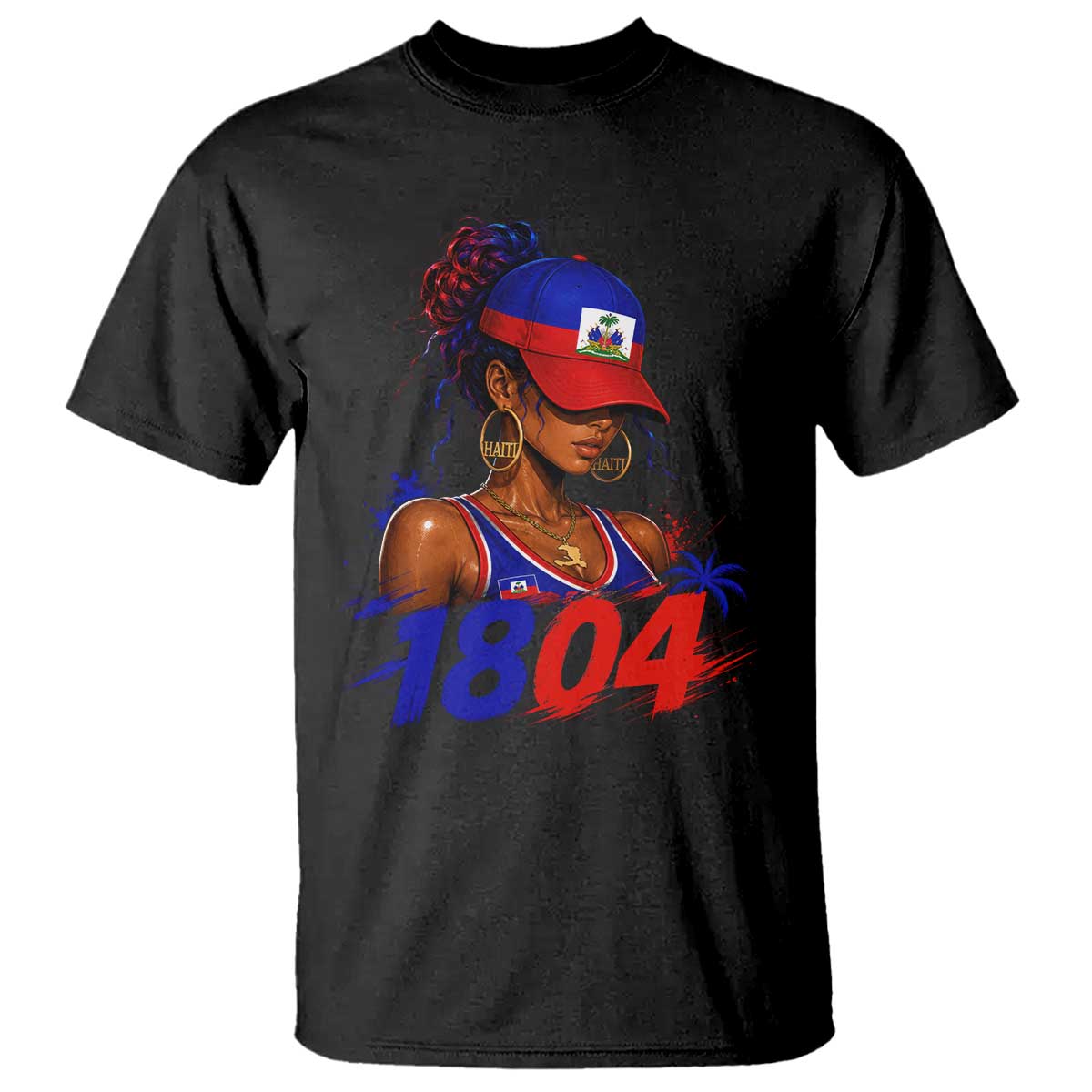 Haitian Revolution 1804 T Shirt Haiti Flag Independence Day Haitian Girl Graphic TS10 Black Print Your Wear
