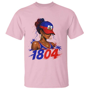 Haitian Revolution 1804 T Shirt Haiti Flag Independence Day Haitian Girl Graphic TS10 Light Pink Print Your Wear
