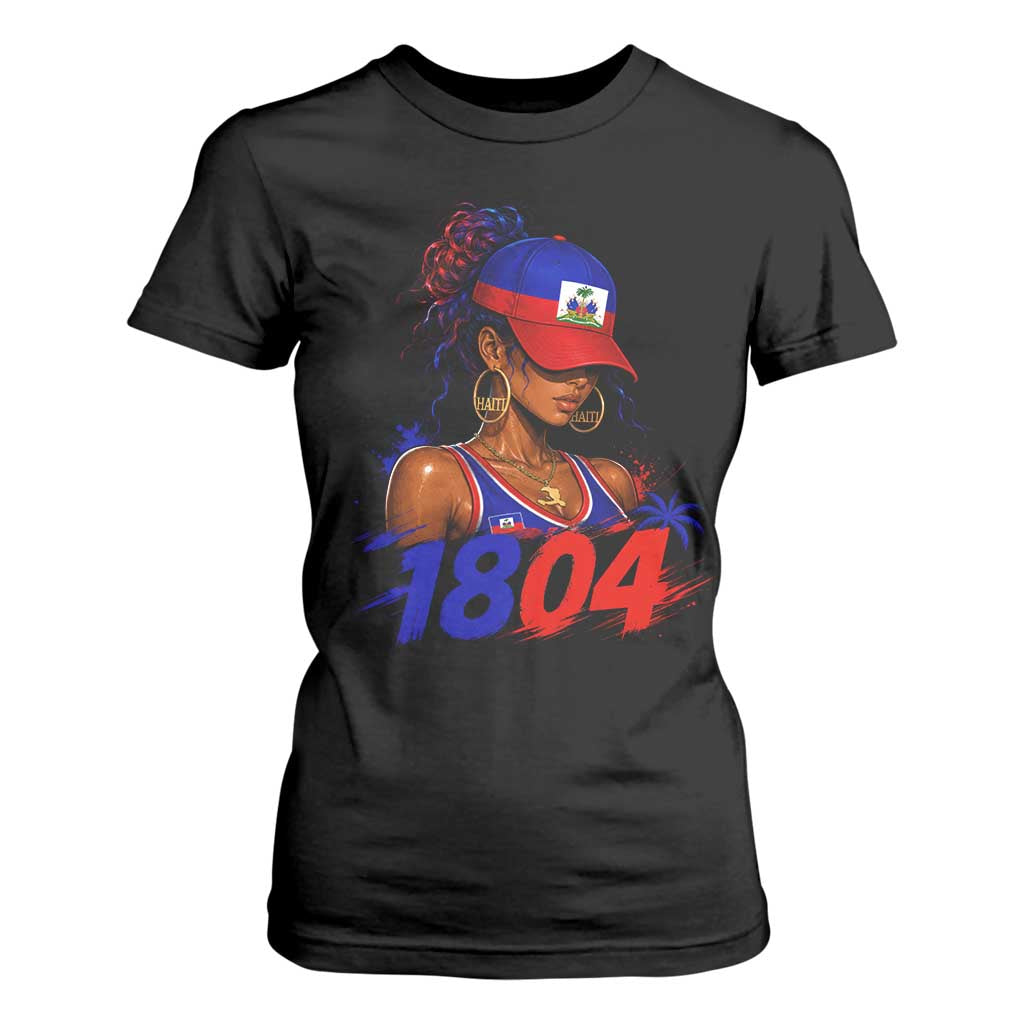 Haitian Revolution 1804 T Shirt For Women Haiti Flag Independence Day Haitian Girl Graphic TS10 Black Print Your Wear