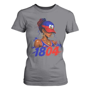 Haitian Revolution 1804 T Shirt For Women Haiti Flag Independence Day Haitian Girl Graphic TS10 Charcoal Print Your Wear