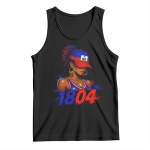 Haitian Revolution 1804 Tank Top Haiti Flag Independence Day Haitian Girl Graphic TS10 Black Print Your Wear