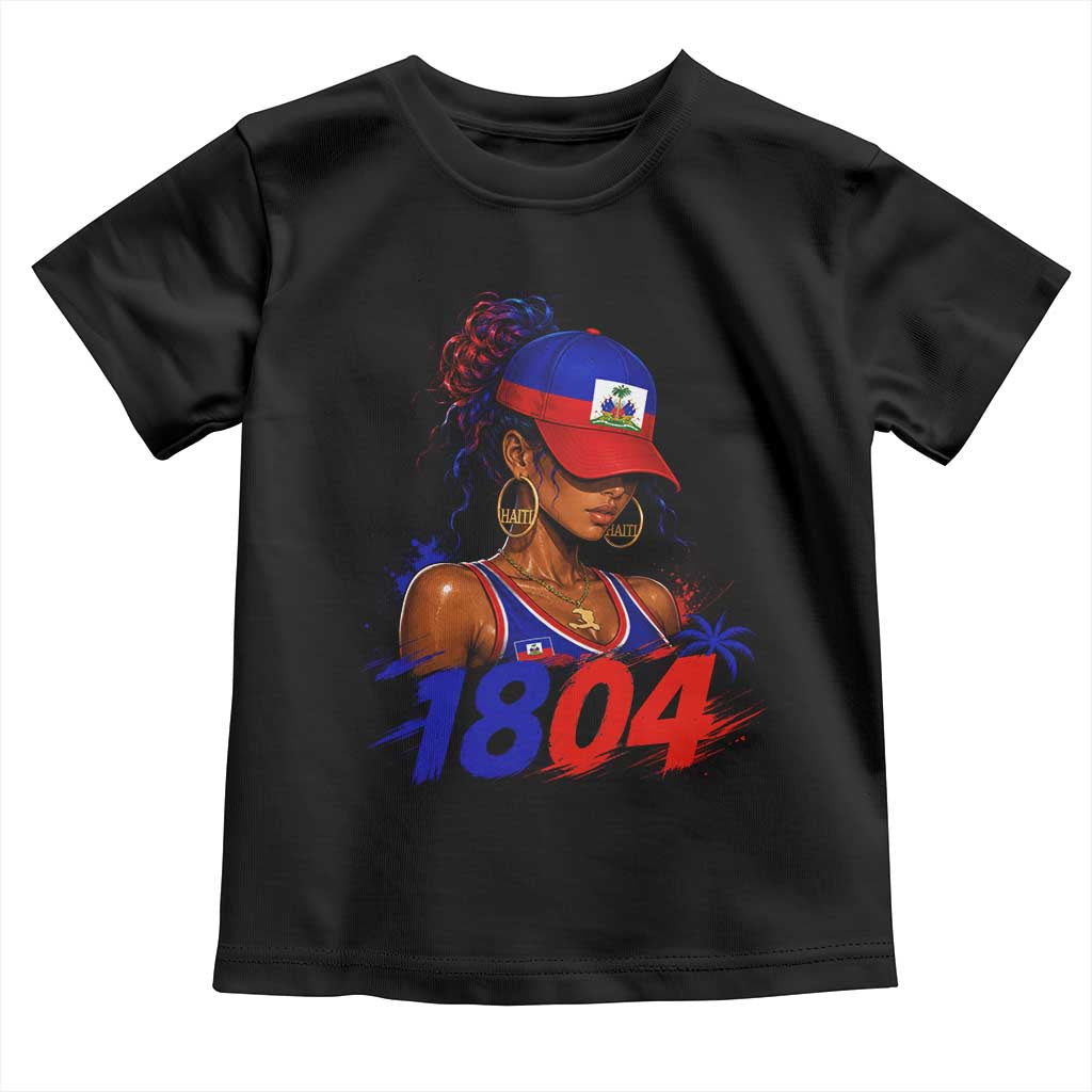 Haitian Revolution 1804 Toddler T Shirt Haiti Flag Independence Day Haitian Girl Graphic TS10 Black Print Your Wear