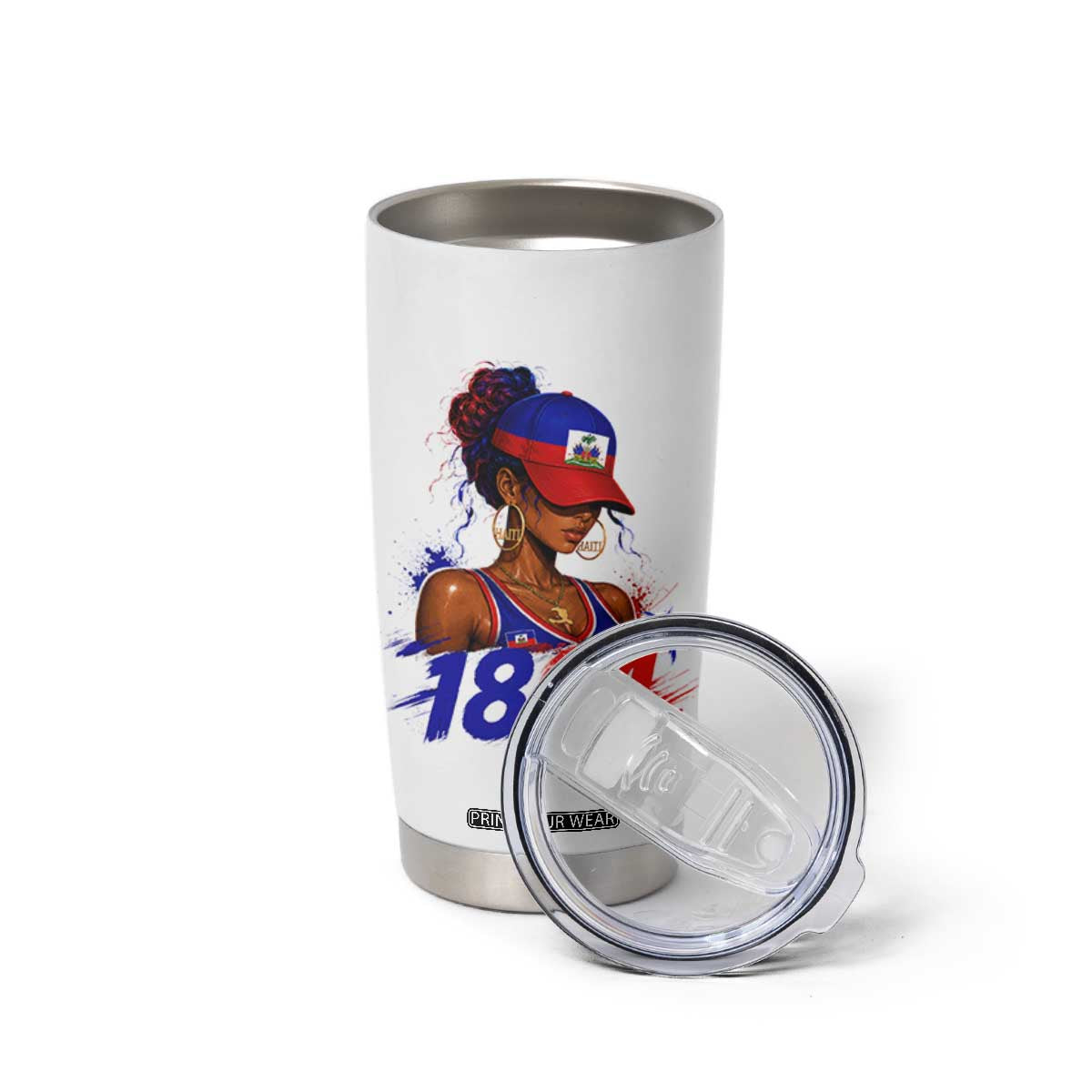 Haitian Revolution 1804 Tumbler Cup Haiti Flag Independence Day Haitian Girl Graphic TS10 Print Your Wear