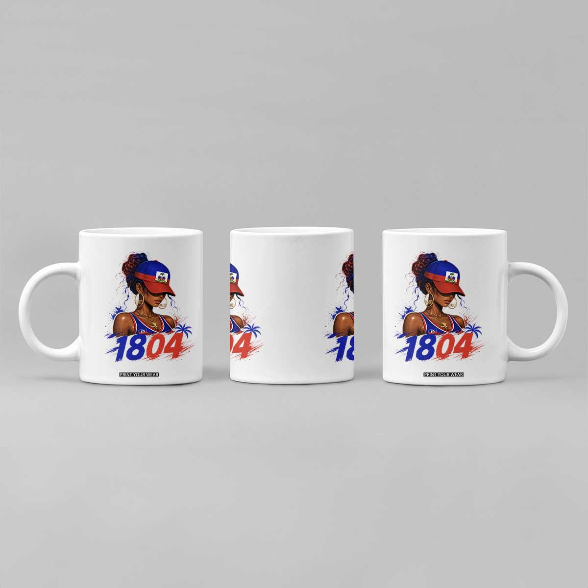 Haitian Revolution 1804 Coffee Mug Haiti Flag Independence Day Haitian Girl Graphic TS10 Print Your Wear
