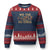 No Kings in USA Ugly Christmas Sweater Vintage Old American Flag We The People TS10 Navy Red Print Your Wear