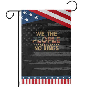No Kings in USA Garden Flag Vintage Old American Flag We The People TS10 Distressed Black Blue Print Your Wear