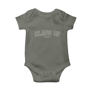 Class Of 2037 Baby Onesie First Day of School Grow With Me Graduation Gift TS10 Military Green Print Your Wear
