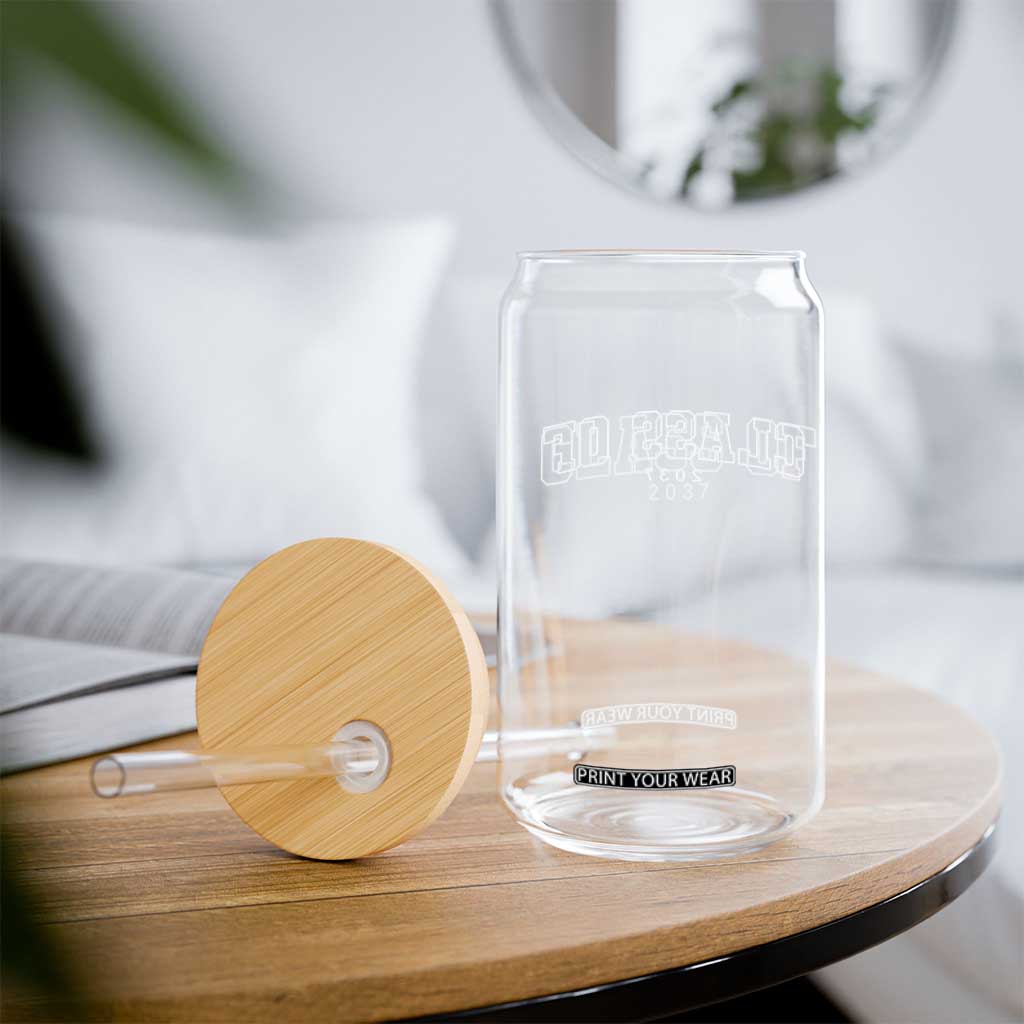 Class Of 2037 Glass Can First Day of School Grow With Me Graduation Gift TS10 Print Your Wear