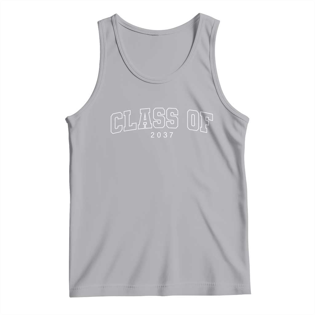 Class Of 2037 Tank Top First Day of School Grow With Me Graduation Gift TS10 Athletic Heather Print Your Wear
