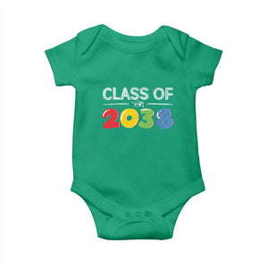 Class of 2038 Baby Onesie Grow With Me Kindergarten TS10 Irish Green Print Your Wear
