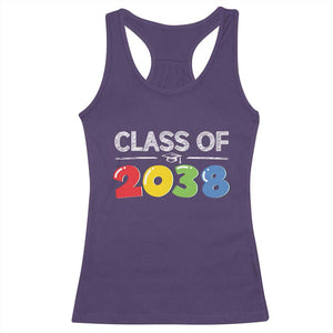 Class of 2038 Racerback Tank Top Grow With Me Kindergarten TS10 Purple Print Your Wear