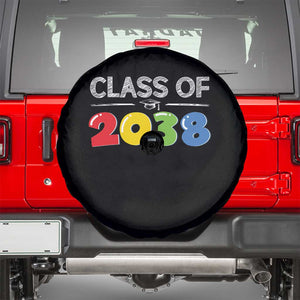 Class of 2038 Spare Tire Cover Grow With Me Kindergarten TS10 Black Print Your Wear
