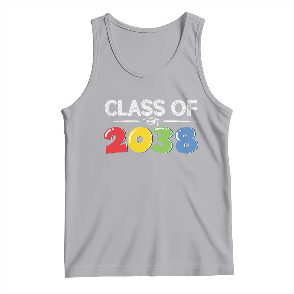 Class of 2038 Tank Top Grow With Me Kindergarten TS10 Athletic Heather Print Your Wear