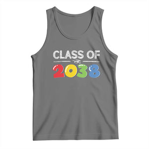 Class of 2038 Tank Top Grow With Me Kindergarten TS10 Black Heather Print Your Wear