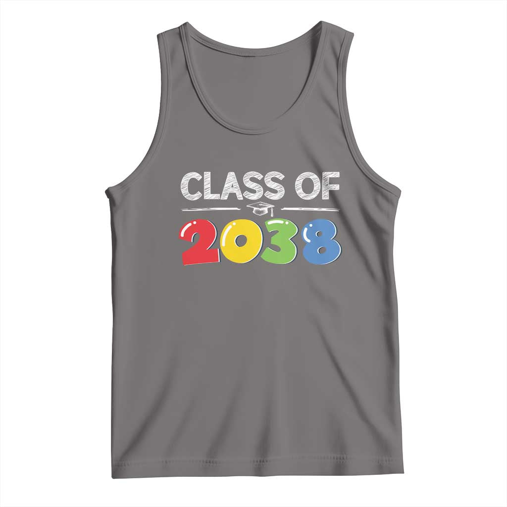 Class of 2038 Tank Top Grow With Me Kindergarten TS10 Deep Heather Print Your Wear