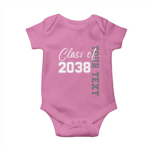Personalized Class of 2038 Baby Onesie Custom Name Grow With Me Count Down Graduating TS10 Azalea Print Your Wear