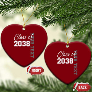 Personalized Class of 2038 Ceramic Ornament Custom Name Grow With Me Count Down Graduating TS10 Print Your Wear
