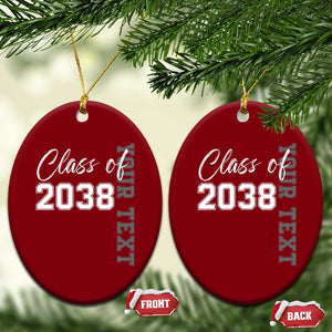 Personalized Class of 2038 Ceramic Ornament Custom Name Grow With Me Count Down Graduating TS10 Print Your Wear
