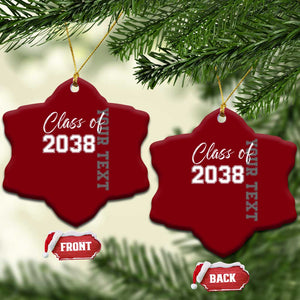 Personalized Class of 2038 Ceramic Ornament Custom Name Grow With Me Count Down Graduating TS10 Print Your Wear