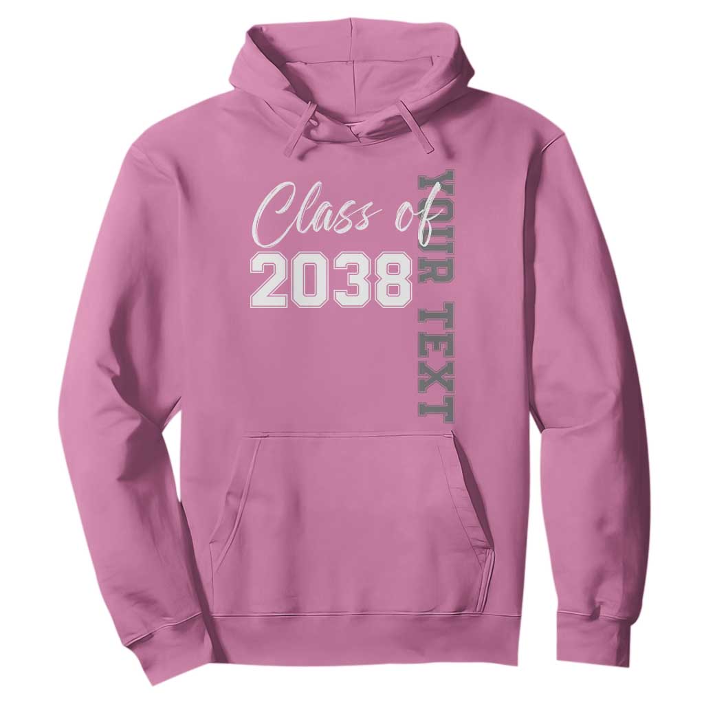 Personalized Class of 2038 Hoodie Custom Name Grow With Me Count Down Graduating TS10 Azalea Print Your Wear