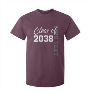 Personalized Class of 2038 T Shirt For Kid Custom Name Grow With Me Count Down Graduating TS10 Maroon Print Your Wear