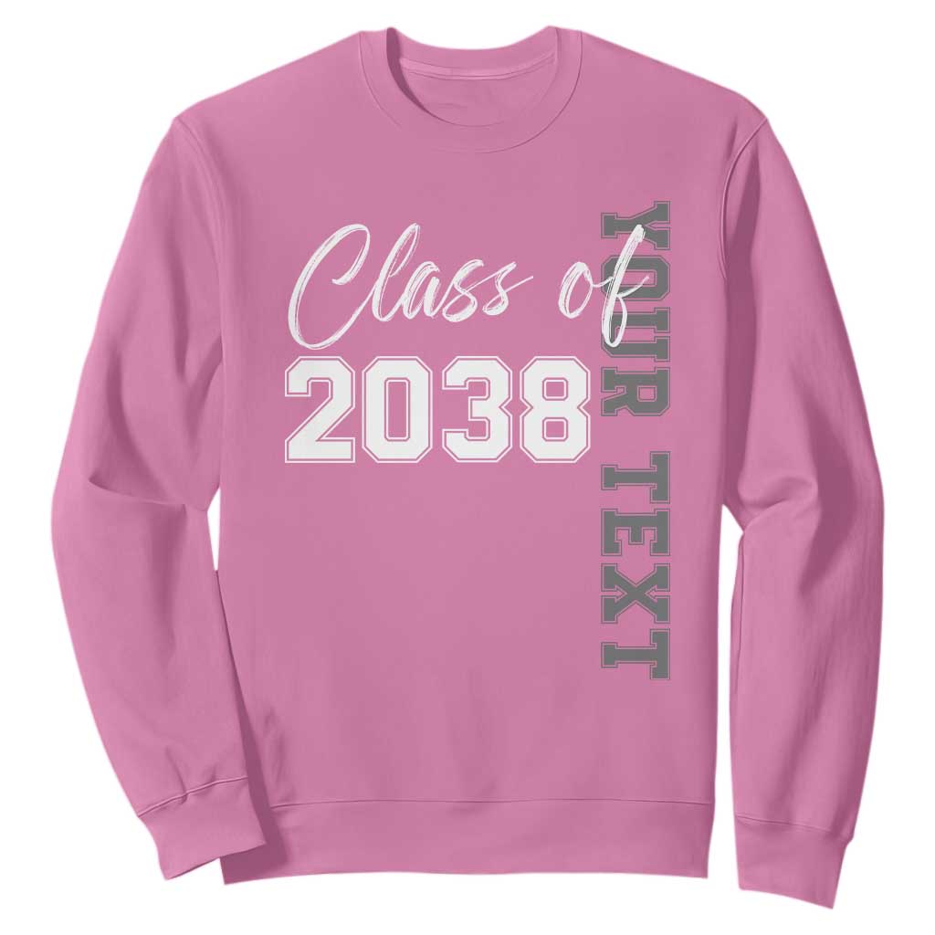 Personalized Class of 2038 Sweatshirt Custom Name Grow With Me Count Down Graduating TS10 Azalea Print Your Wear