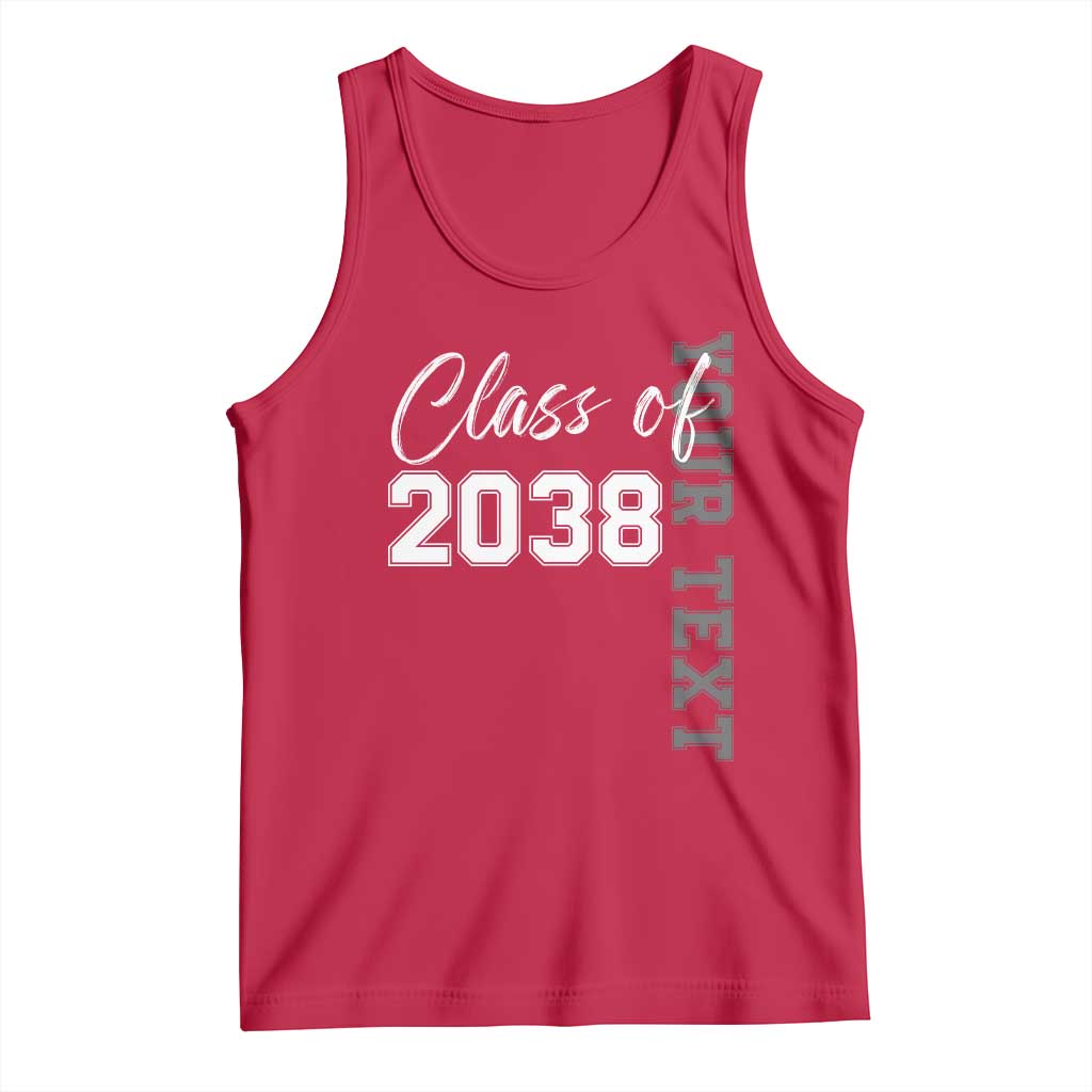 Personalized Class of 2038 Tank Top Custom Name Grow With Me Count Down Graduating TS10 Red Print Your Wear