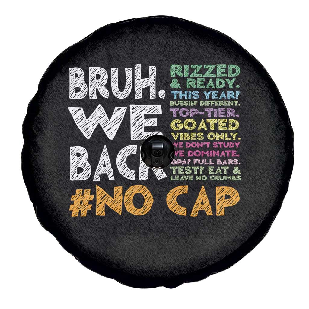 Funny Bruh We Back To School Spare Tire Cover Happy First Day Of School TS10 Print Your Wear