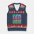 Funny Bruh We Back To School V-Neck Knit Sweater Vest Gen A Slang Happy First Day Of School TS10 Navy Red Print Your Wear