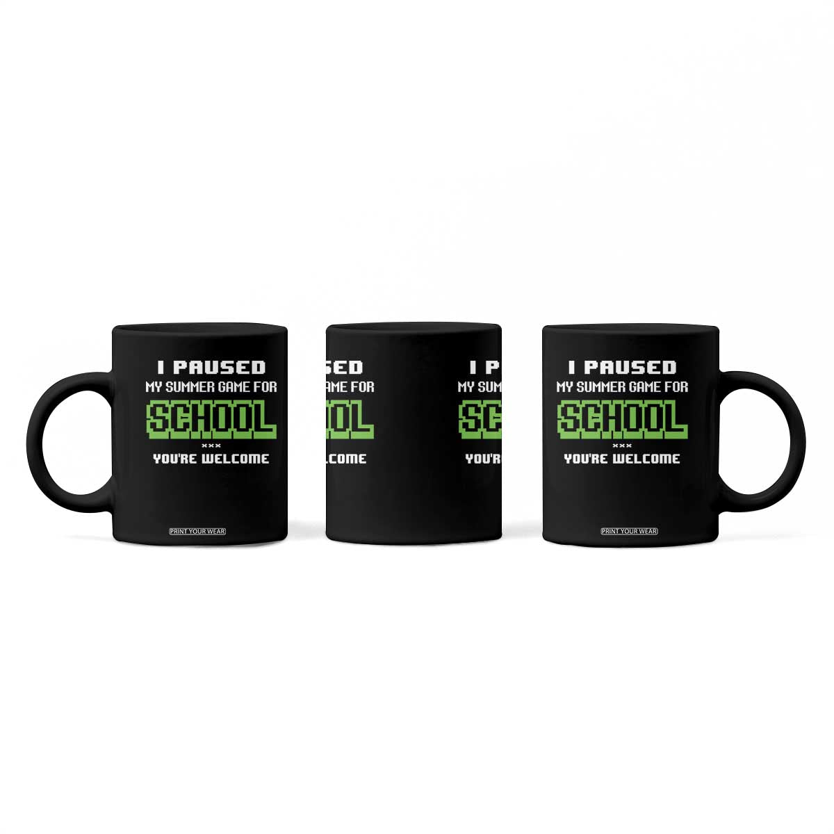 Funny Bruh Back To School Coffee Mug Here We Go Again Happy First Day Of School TS10 Print Your Wear