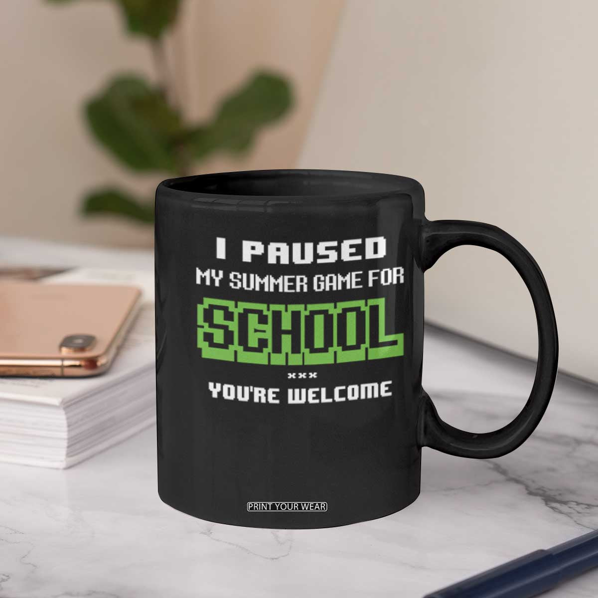 Funny Bruh Back To School Coffee Mug Here We Go Again Happy First Day Of School TS10 Print Your Wear
