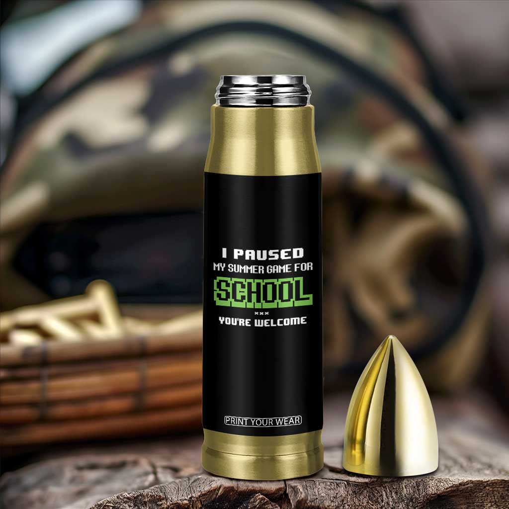 Funny Bruh Back To School Bullet Tumbler Here We Go Again Happy First Day Of School TS10 Print Your Wear