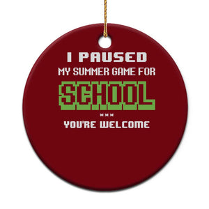Funny Bruh Back To School Ceramic Ornament Here We Go Again Happy First Day Of School TS10 1pc Red Print Your Wear