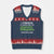 Funny Bruh Back To School V-Neck Knit Sweater Vest Here We Go Again Happy First Day Of School TS10 Navy Red Print Your Wear