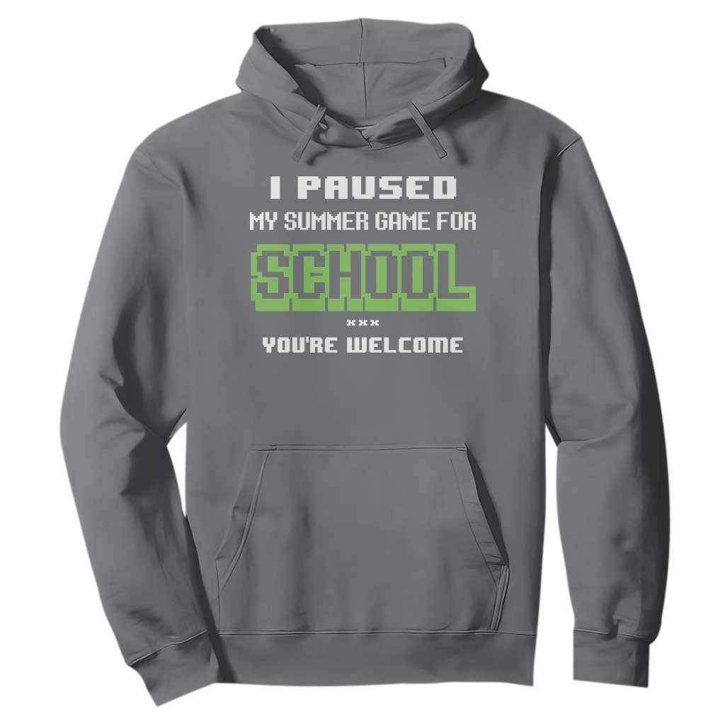 Funny Bruh Back To School Hoodie Here We Go Again Happy First Day Of School TS10 Charcoal Print Your Wear