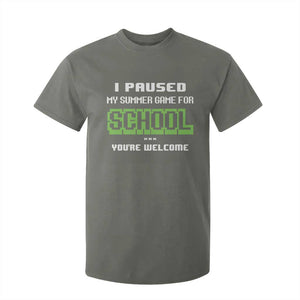 Funny Bruh Back To School T Shirt For Kid Here We Go Again Happy First Day Of School TS10 Military Green Print Your Wear
