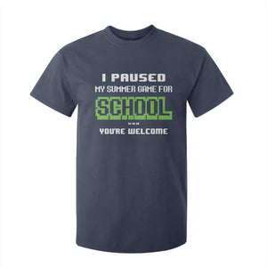 Funny Bruh Back To School T Shirt For Kid Here We Go Again Happy First Day Of School TS10 Navy Print Your Wear
