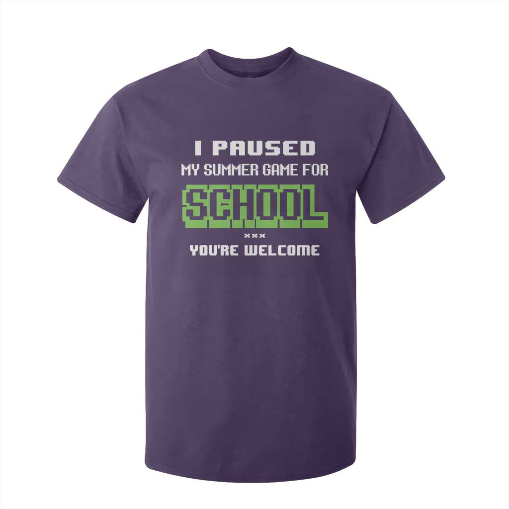 Funny Bruh Back To School T Shirt For Kid Here We Go Again Happy First Day Of School TS10 Purple Print Your Wear
