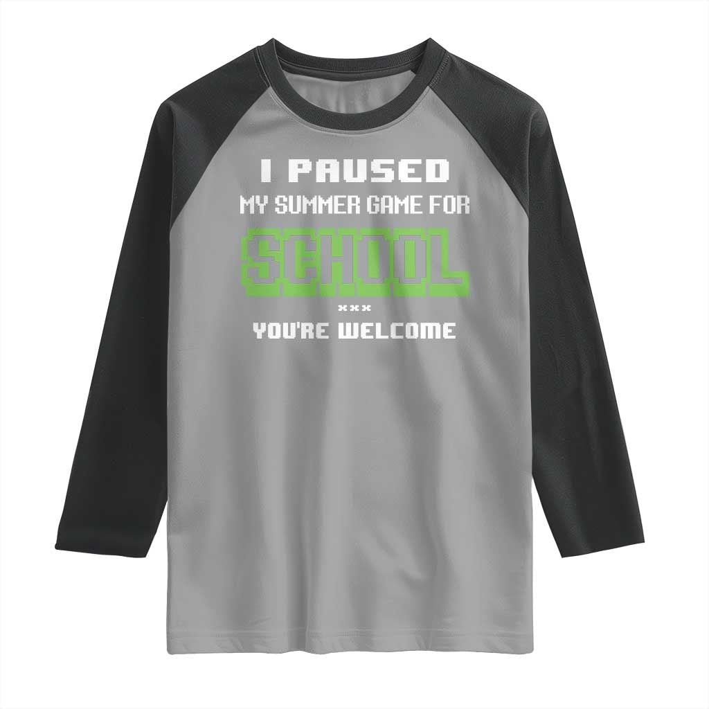 Funny Bruh Back To School Raglan Shirt Here We Go Again Happy First Day Of School TS10 Sport Gray Black Print Your Wear