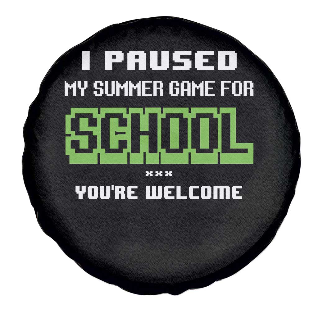 Funny Bruh Back To School Spare Tire Cover Here We Go Again Happy First Day Of School TS10 Print Your Wear