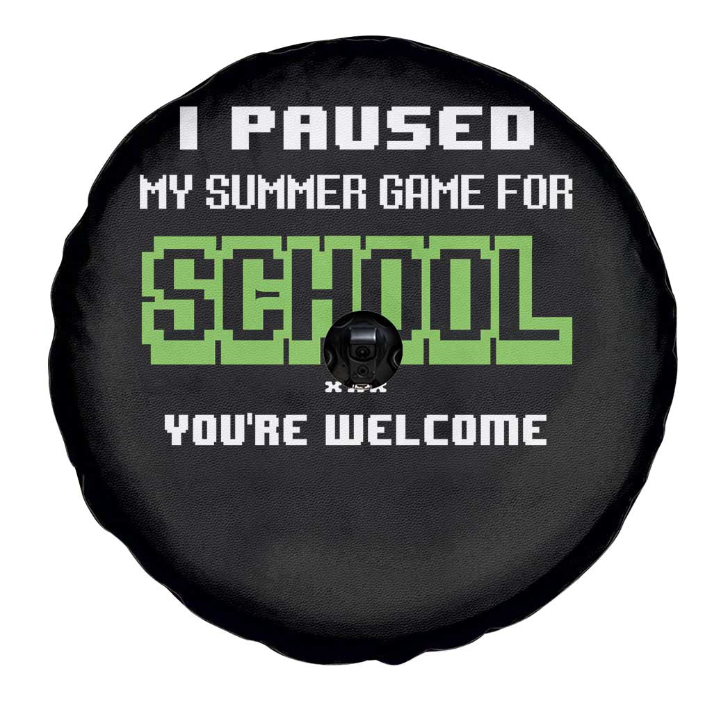 Funny Bruh Back To School Spare Tire Cover Here We Go Again Happy First Day Of School TS10 Print Your Wear