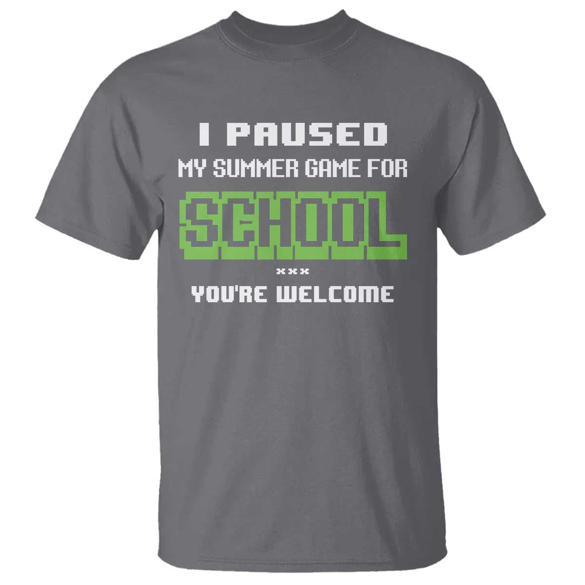 Funny Bruh Back To School T Shirt Here We Go Again Happy First Day Of School TS10 Charcoal Print Your Wear