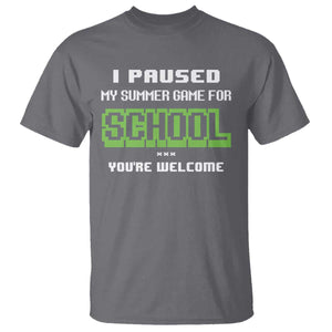 Funny Bruh Back To School T Shirt Here We Go Again Happy First Day Of School TS10 Charcoal Print Your Wear